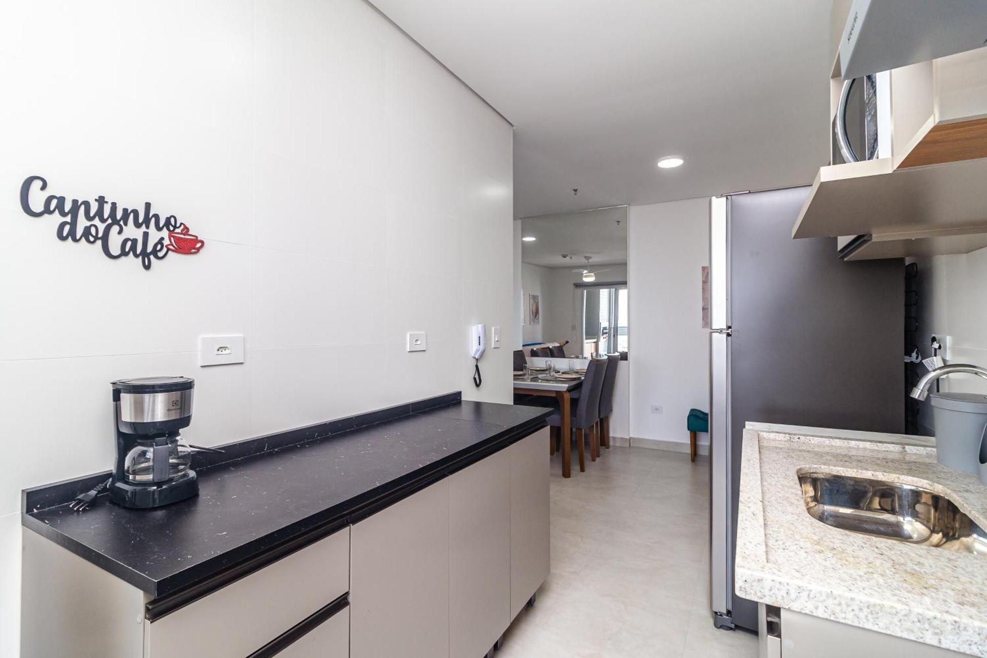 פראייה גראנדה Apto Otima Localizacao A 100M Da Praia, Piscina, Ar Condicionado, Garagem E Portaria 24H מראה חיצוני תמונה