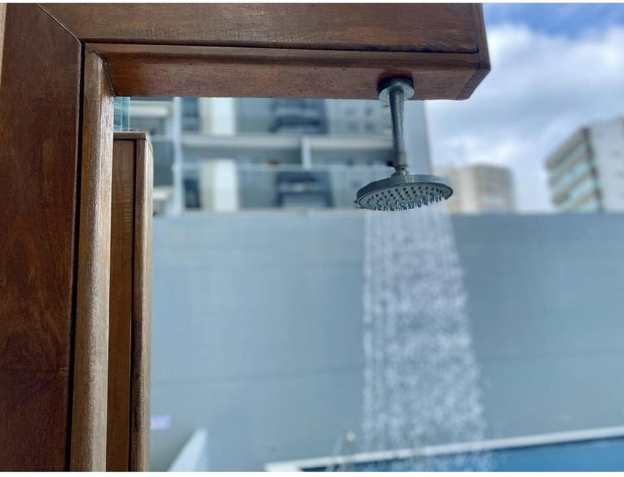 פראייה גראנדה Apto Otima Localizacao A 100M Da Praia, Piscina, Ar Condicionado, Garagem E Portaria 24H מראה חיצוני תמונה