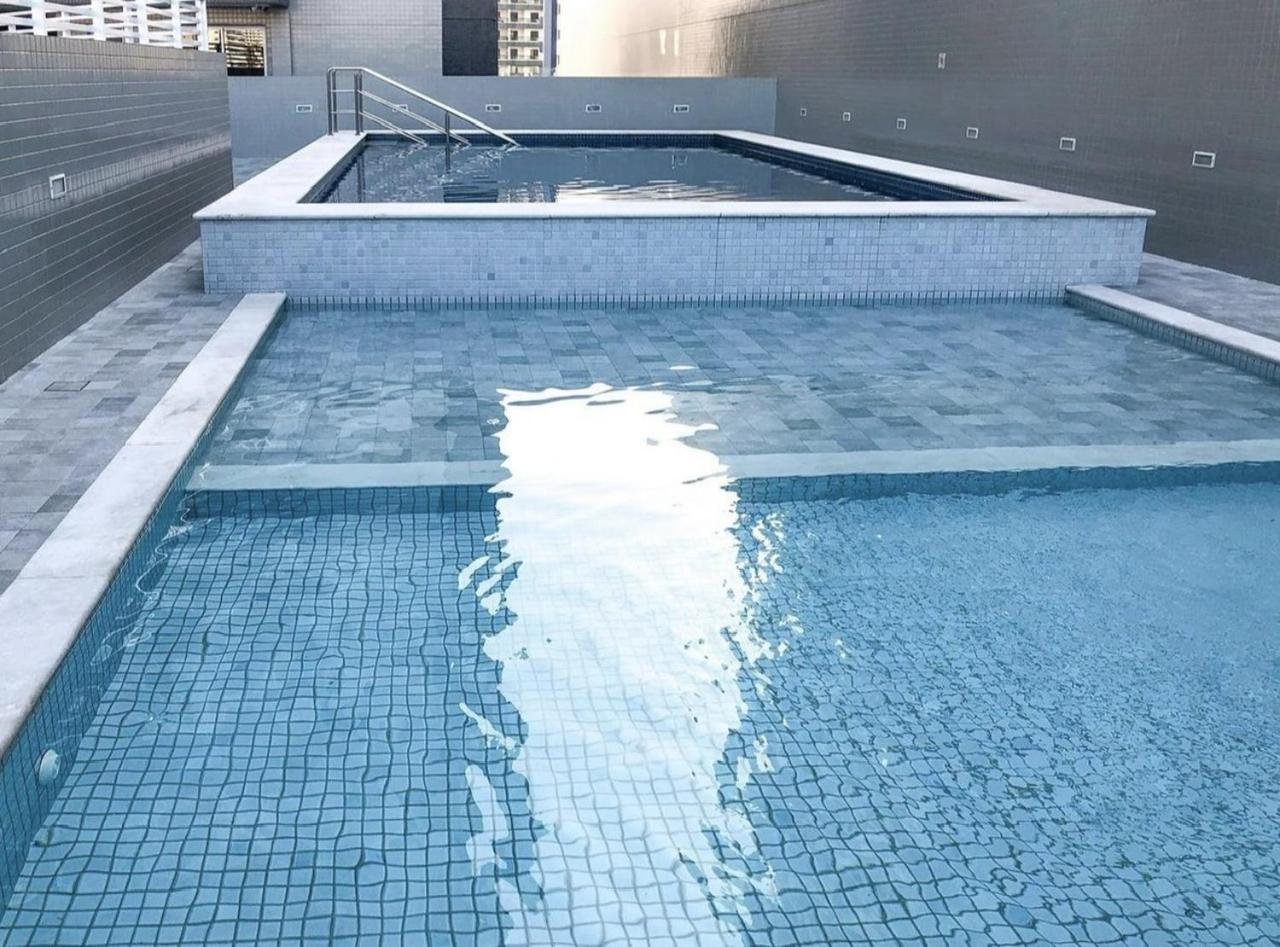 פראייה גראנדה Apto Otima Localizacao A 100M Da Praia, Piscina, Ar Condicionado, Garagem E Portaria 24H מראה חיצוני תמונה